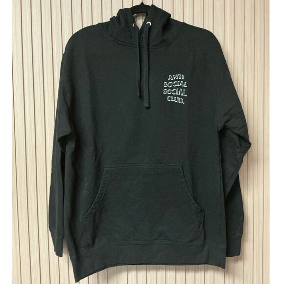 Anti Social Social Club Men’s Burnout Black Hoodie Size M - Picture 1 of 6